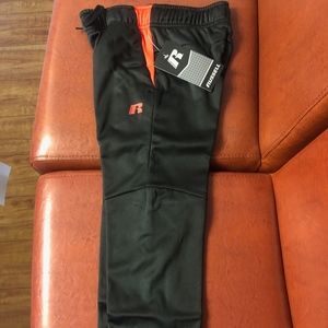 Russell Boys Tech Fleece Pant Red Fire Size 4/5